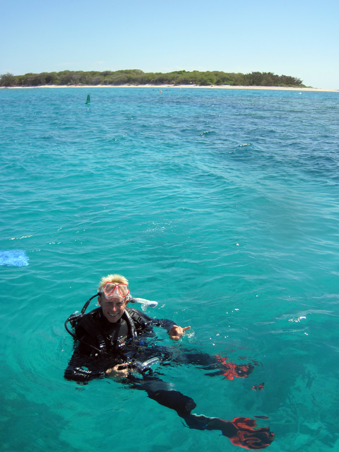 Diving at Lady Musgrave Island
