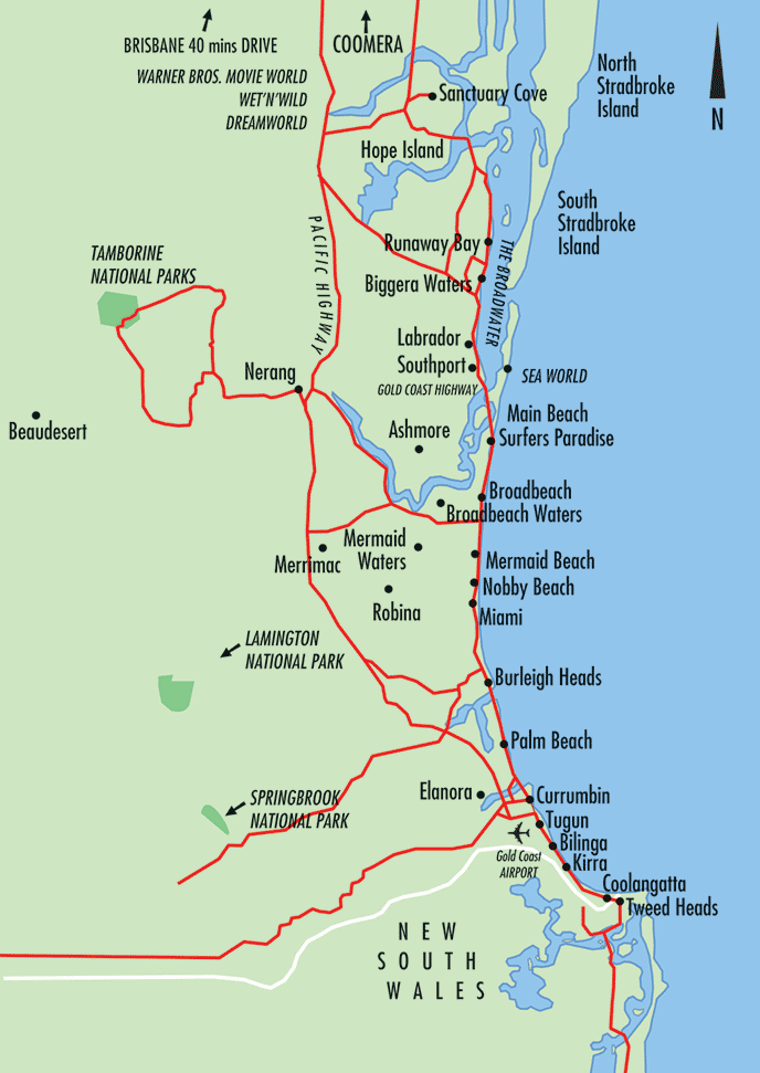 Gold Coast Map