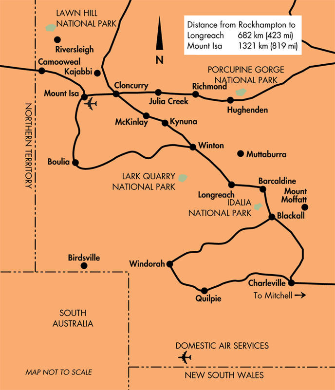 Western Queensland Map