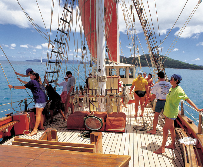 Sailboating Hayman Island